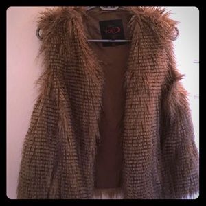 Faux fur vest. Like new